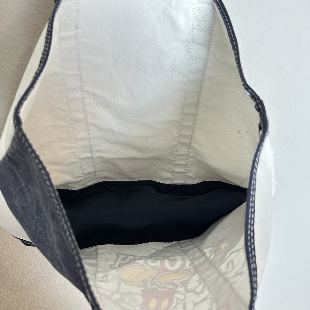 Vintage Disneyland Disney Resort Mickey Mouse Canvas Travel Bag Tote "1955" Logo - Picture 4 of 13